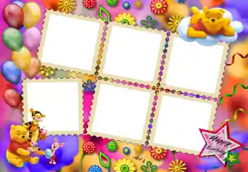 Texto na moldura: Happy Birthday