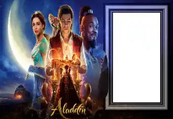 PhotoEffect da categoria Diversas infantis № 163440. Texto na moldura: Aladdin