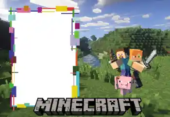 PhotoEffect da categoria Diversas infantis № 166508. Texto na moldura: Minecraft