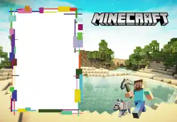 PhotoEffect da categoria Diversas infantis № 166510. Texto na moldura: Minecraft