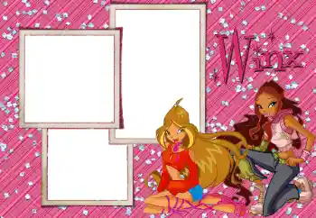 PhotoEffect da categoria Diversas infantis № 16937. Texto na moldura: Winx