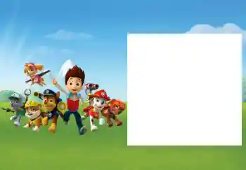 PhotoEffect da categoria Diversas infantis № 174061. Texto na moldura: PAW Patrol