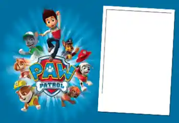 PhotoEffect da categoria Diversas infantis № 174062. Texto na moldura: PAW Patrol