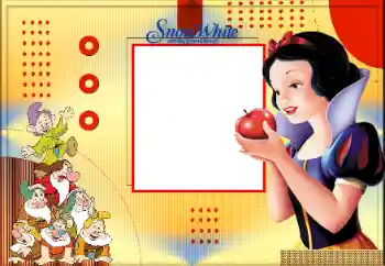 PhotoEffect da categoria Diversas infantis № 175336. Texto na moldura: SnowWhite and the Seven Dwarfs