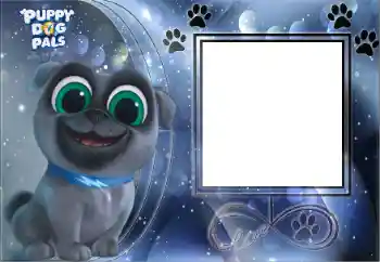 PhotoEffect da categoria Diversas infantis № 175337. Texto na moldura: Puppy Dog Pals