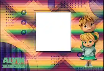 PhotoEffect da categoria Diversas infantis № 175338. Texto na moldura: Alvin and the Chipmunks