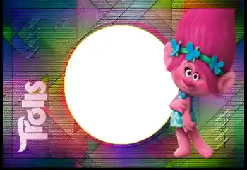 PhotoEffect da categoria Diversas infantis № 188219. Texto na moldura: Trolls