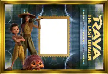 PhotoEffect da categoria Diversas infantis № 190581. Texto na moldura: Raya and the last dragon