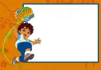 PhotoEffect da categoria Diversas infantis № 68400. Texto na moldura: Go. Diego. Go.