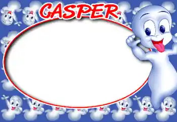 PhotoEffect da categoria Diversas infantis № 80355. Texto na moldura: Casper PhotoEffect da categoria Diversas infantis № 80355. Texto na moldura: Casper