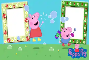 PhotoEffect da categoria Diversas infantis № 82889. Texto na moldura: Peppa Pig