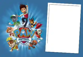 PhotoEffect da categoria Diversas infantis № 84038. Texto na moldura: PAW Patrol