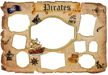 PhotoEffect da categoria Diversas infantis № 96350. Texto na moldura: Pirates PhotoEffect da categoria Diversas infantis № 96350. Texto na moldura: Pirates