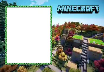 PhotoEffect da categoria Diversas infantis № 97620. Texto na moldura: Minecraft