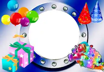 PhotoEffect da categoria Festas infantis № 38327. Texto na moldura: Happy Day
