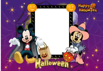 PhotoEffect da categoria Festas infantis № 61622. Texto na moldura: Happy Halloween