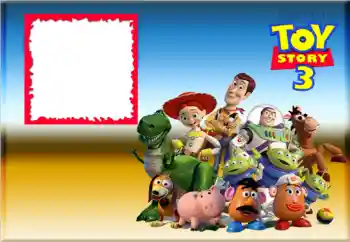 Texto na moldura: Toy Story Texto na moldura: Toy Story