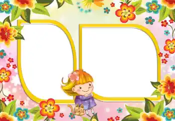 PhotoEffect da categoria Com parentes № 5039. Texto na moldura: Irmão e irmã