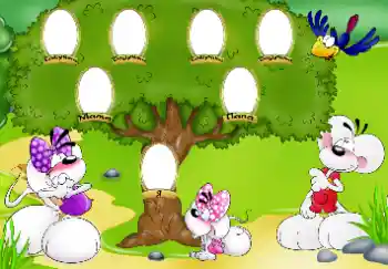 Texto na moldura: I am. Father. Mother. Grandmother. Grandfather.