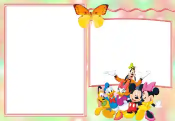 PhotoEffect da categoria Convites № 2841. Texto na moldura: Convite à festa do Dia de Anos!