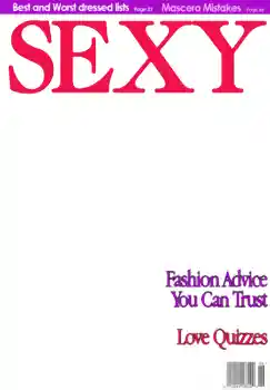 PhotoEffect da categoria Revistas № 4695. Texto na moldura: Sexy