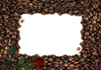 Texto na moldura: Good Morning!