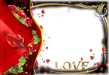 Texto na moldura: Love Texto na moldura: Love