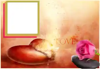 Texto na moldura: Love Texto na moldura: Love