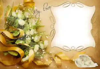 Texto na moldura: Love Texto na moldura: Love