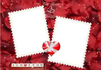 Texto na moldura: I love you! Texto na moldura: I love you!