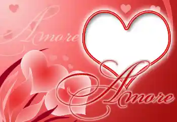 Texto na moldura: Amore Texto na moldura: Amore