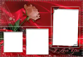 Texto na moldura: I love you