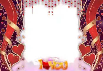 Texto na moldura: I love you