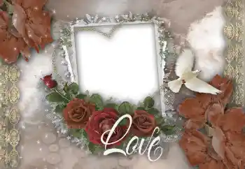 Texto na moldura: Love