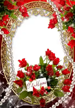 Texto na moldura: Feliz 8 de Março