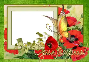 Texto na moldura: Feliz Dia de Anos!