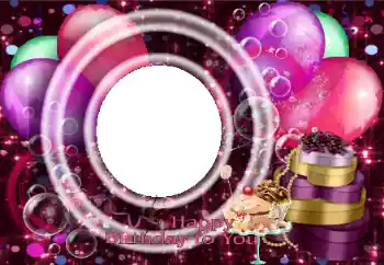 Texto na moldura: Feliz Dia de Anos!