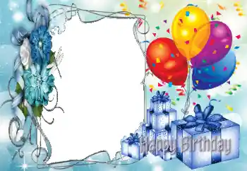 Texto na moldura: Feliz Dia de Anos!