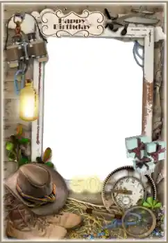 Texto na moldura: Feliz Dia de Anos!