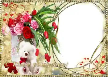 Texto na moldura: Feliz Dia de Anos!