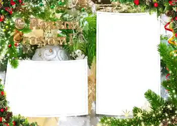 PhotoEffect da categoria Postais de Ano Novo № 1461. Texto na moldura: Feliz Ano Novo! PhotoEffect da categoria Postais de Ano Novo № 1461. Texto na moldura: Feliz Ano Novo!