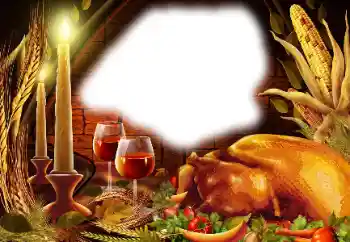 Texto na moldura: Happy Thanksgiving