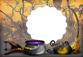 Texto na moldura: Happy Halloween Texto na moldura: Happy Halloween