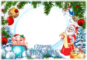 Texto na moldura: Feliz Natal! Texto na moldura: Feliz Natal!