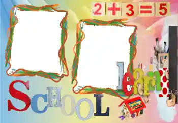 Texto na moldura: School