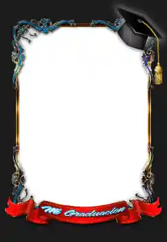 Texto na moldura: Festa de graduação!